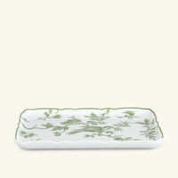 bernardaud albertine serving plate regtangular green
