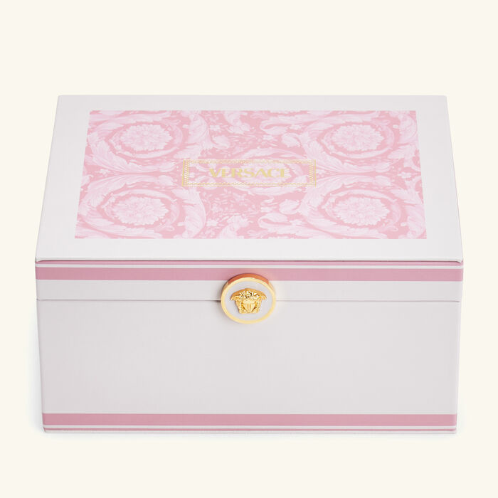 versace barocco jewelry box medium pink