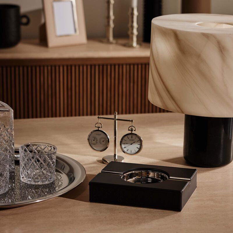 Elie Saab Monogram Ashtray Ebony giobagnara elie saab monogram ashtray ebony
