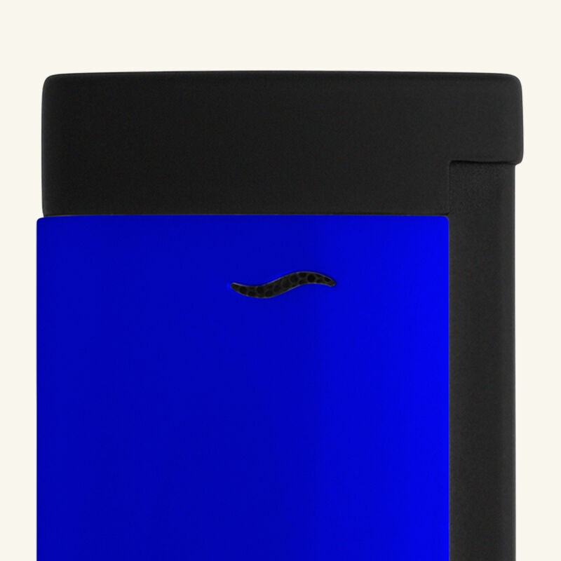 st dupont slim 7 lighter neon blue