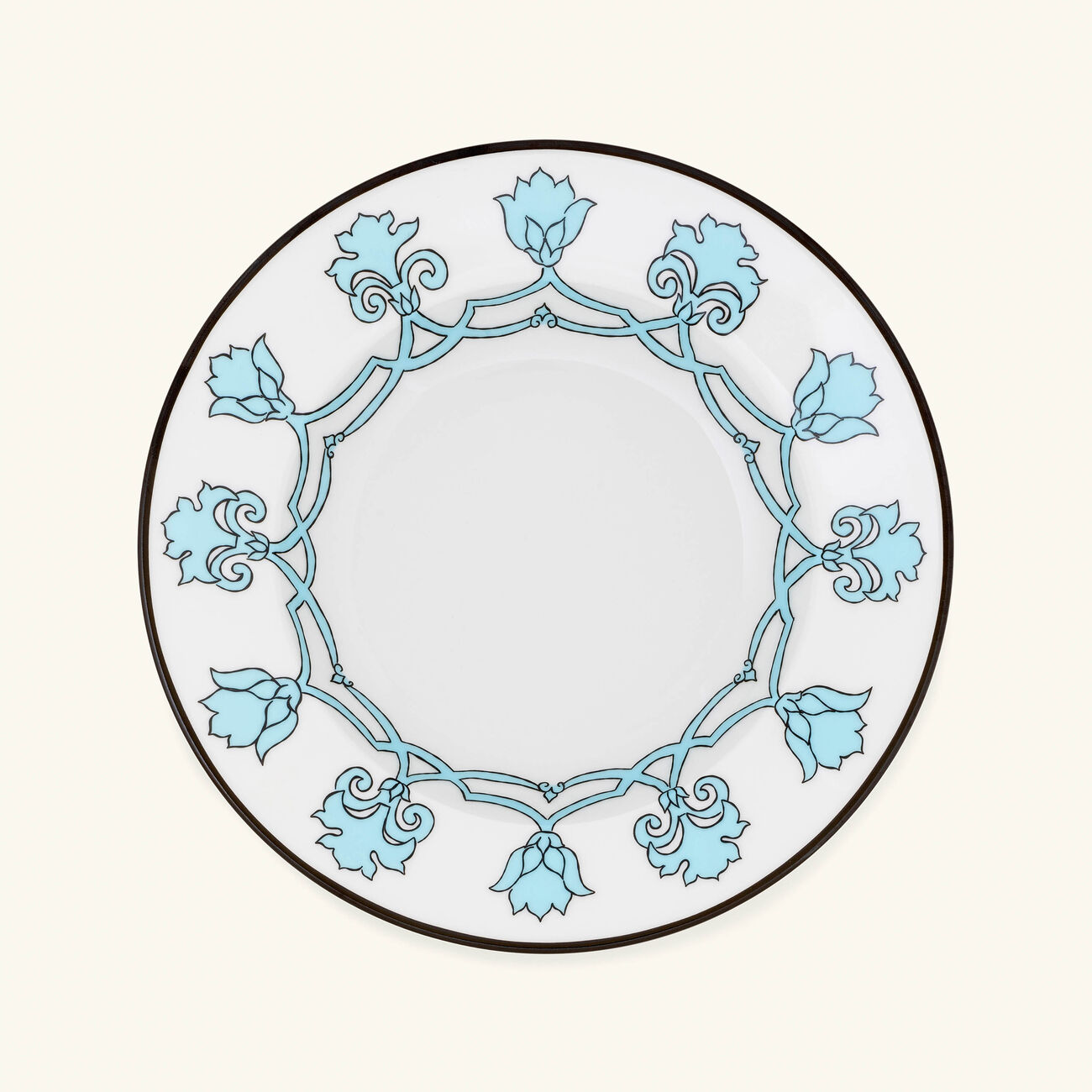 pinto paris jaipur soup plate aqua 22cm