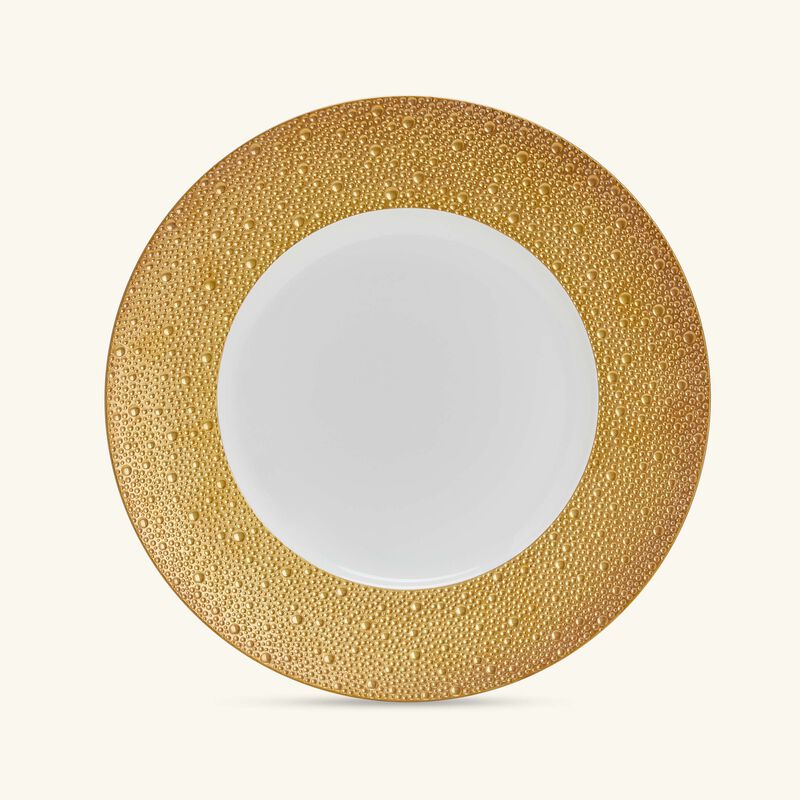 Ecume Charger Plate Round Gold 31cm bernardaud ecume charger plate round gold 31cm