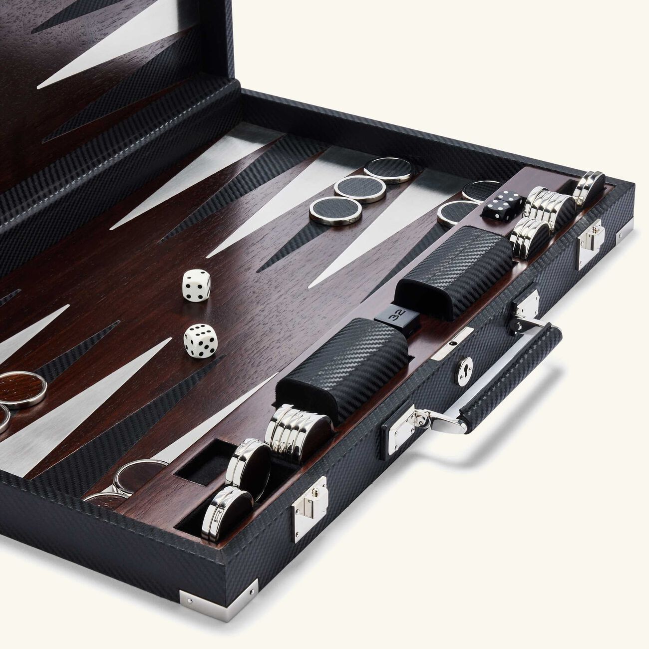 ralph lauren home sutton backgammon set black