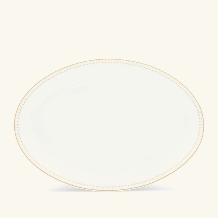 christofle malmaison imp riale serving platter oval gold 38cm