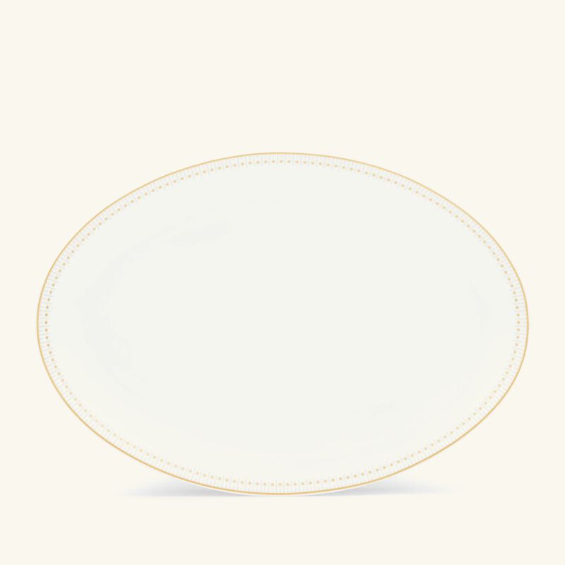 christofle malmaison imp riale serving platter oval gold 38cm