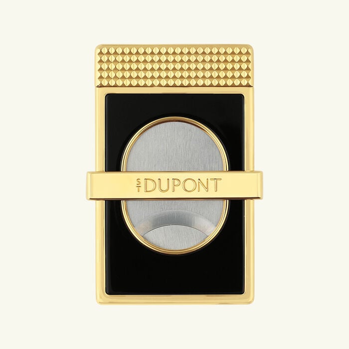 st dupont cigar stand slim cigar cutter gold