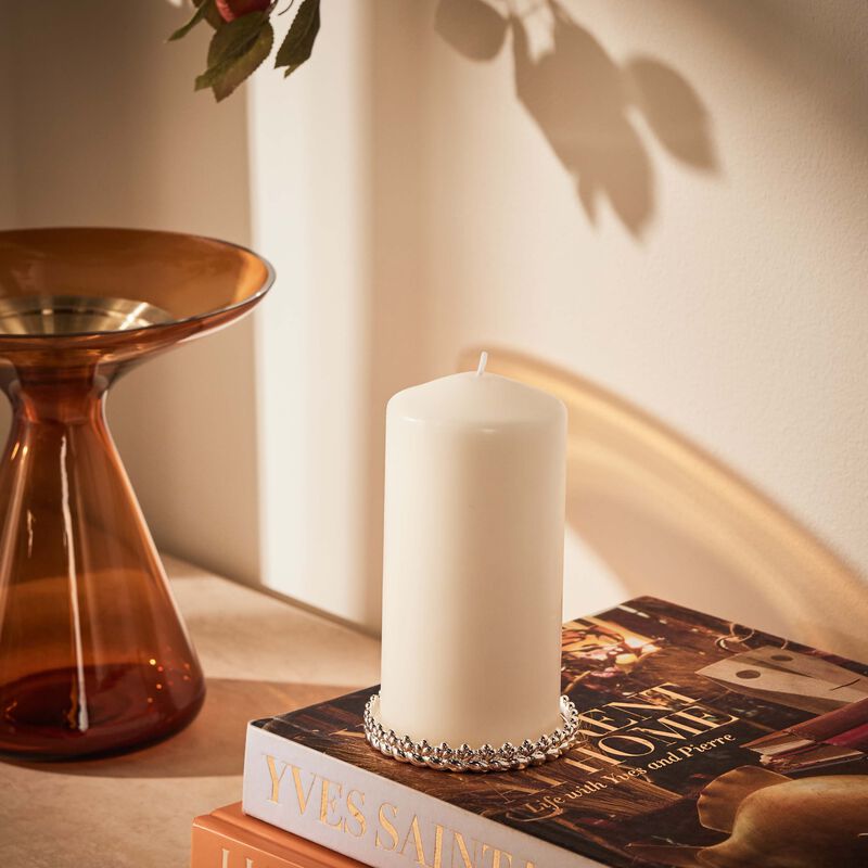 christofle babylone candle holder silver plated