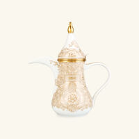 versace barocco coffee pot beige