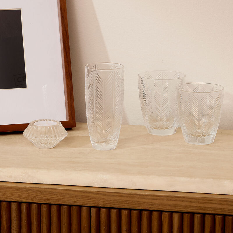 missoni home zig zag champagne glass clear