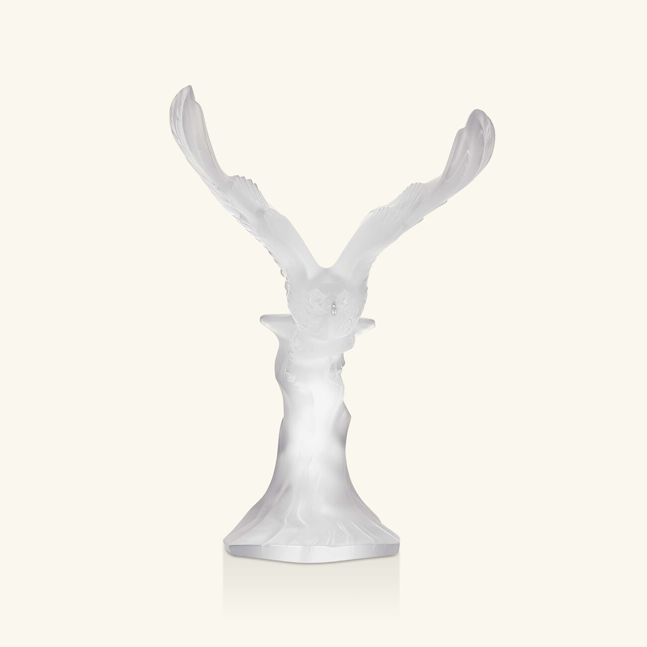 lalique golden eagle sculpture medium clear