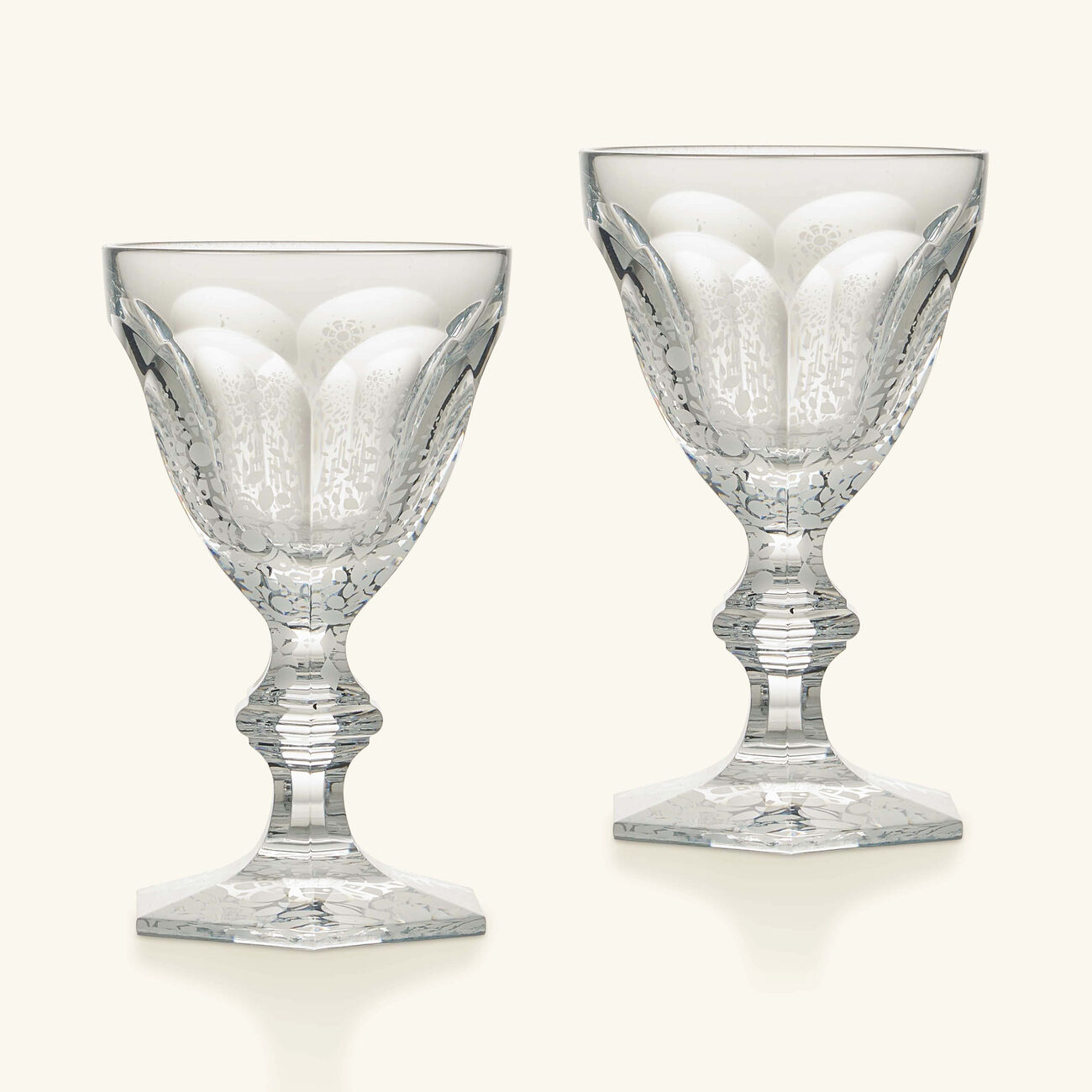 baccarat harcourt zero degree drinking glass clear set of 2