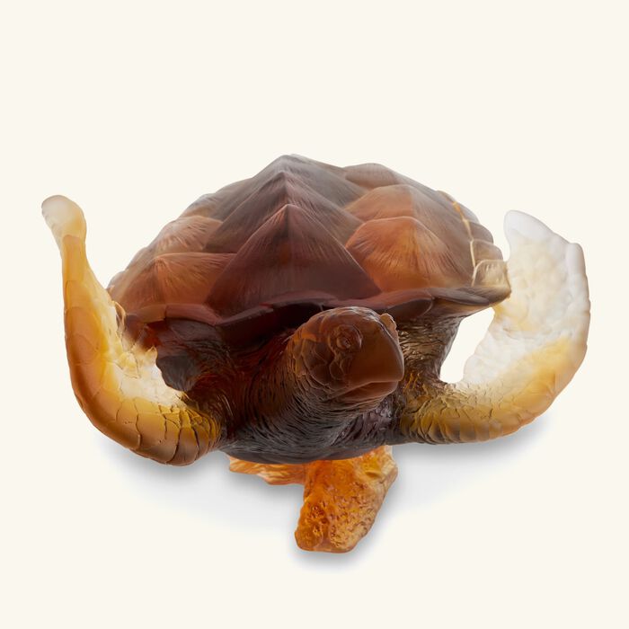 daum mer de corail sea turtle figurine mini yellow