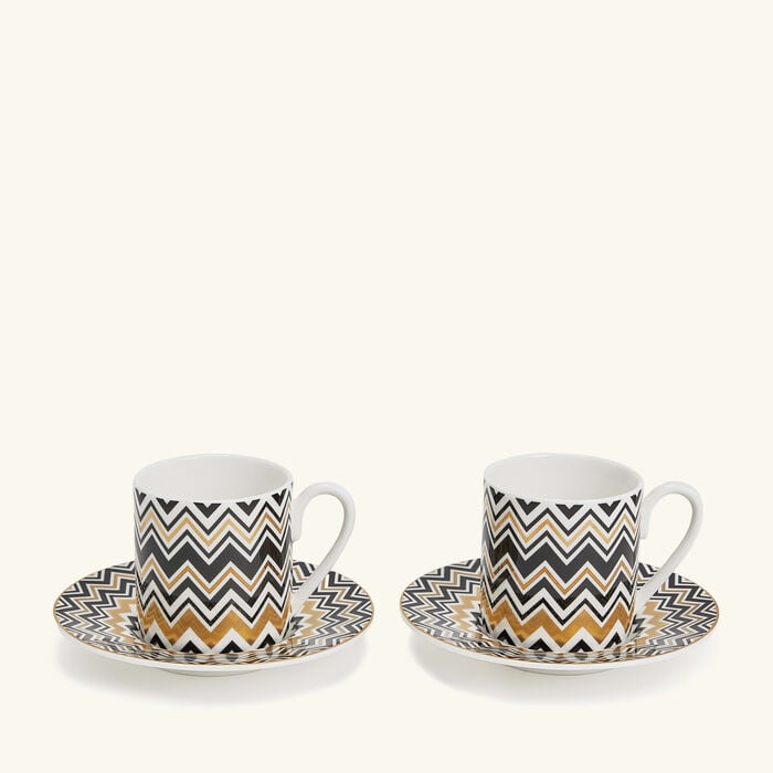 missoni home zig zag coffee cup   saucer pattern
