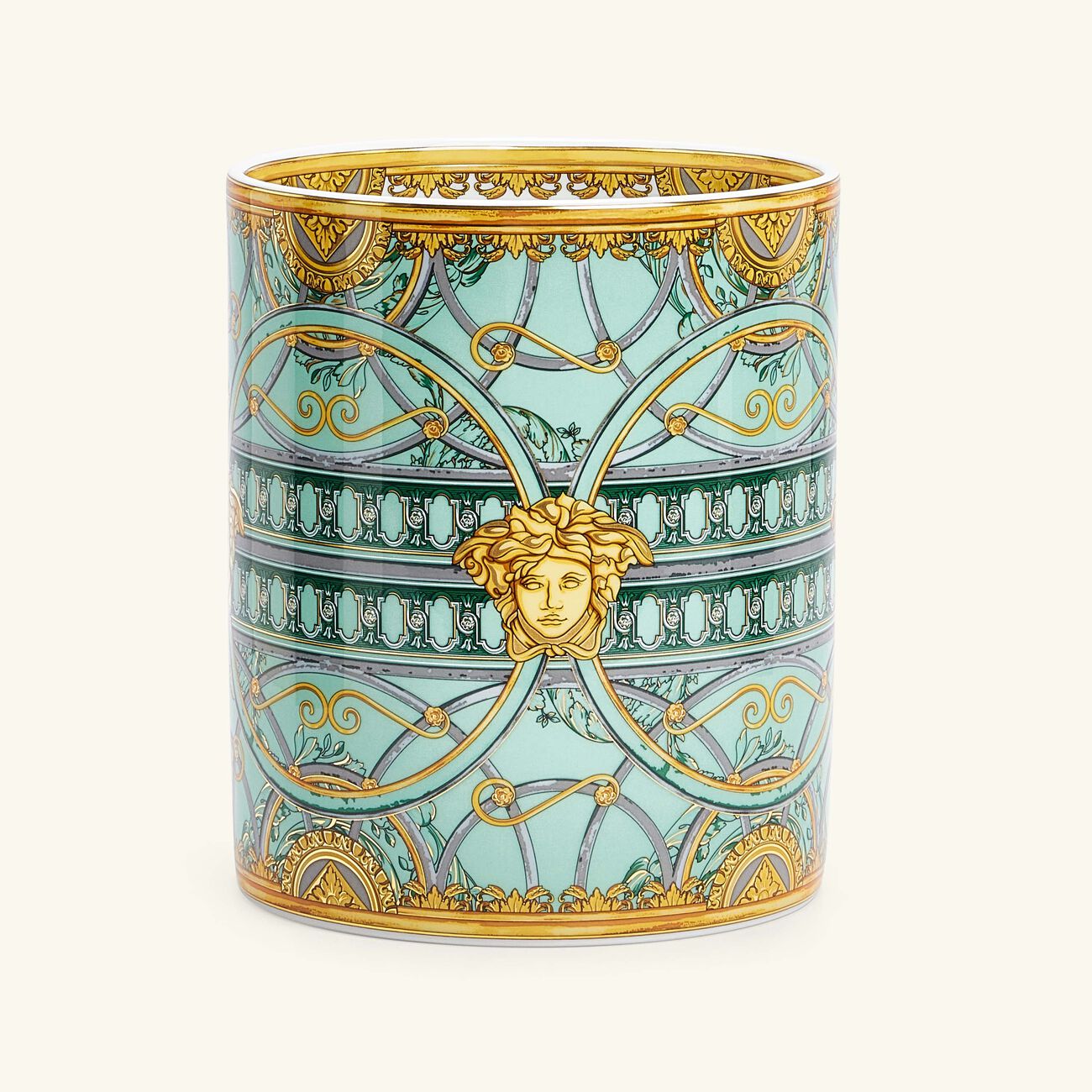 versace scala del palazzo verde vase small green