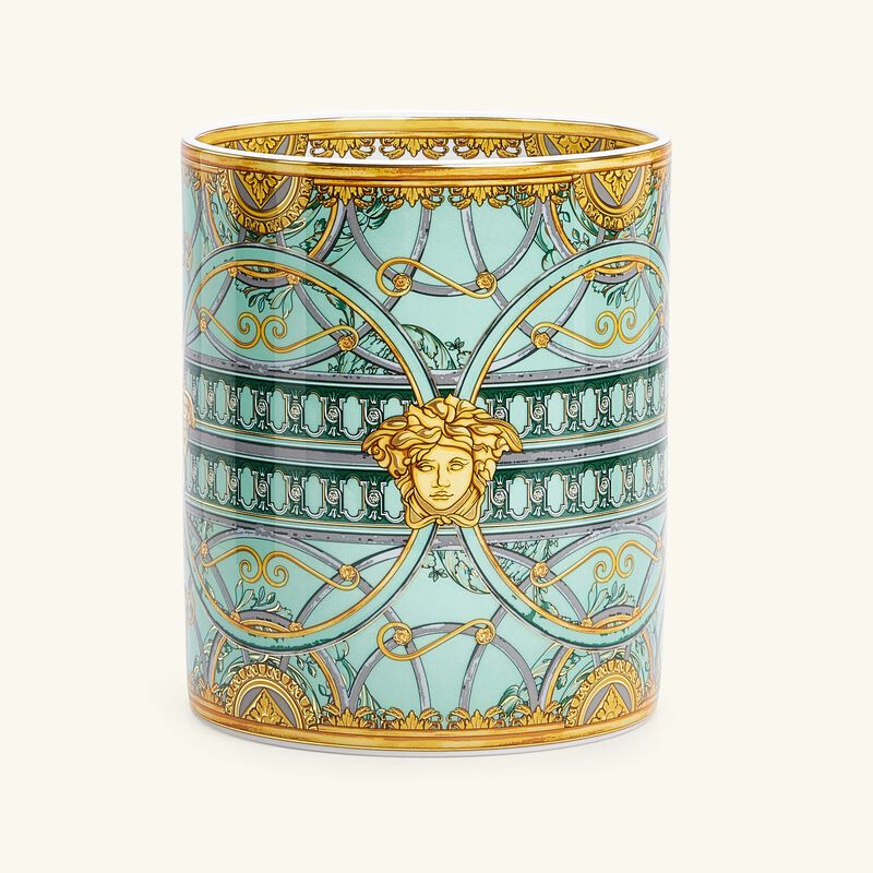 versace scala del palazzo verde vase small green