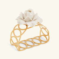 villari camelia napkin ring white set of 4
