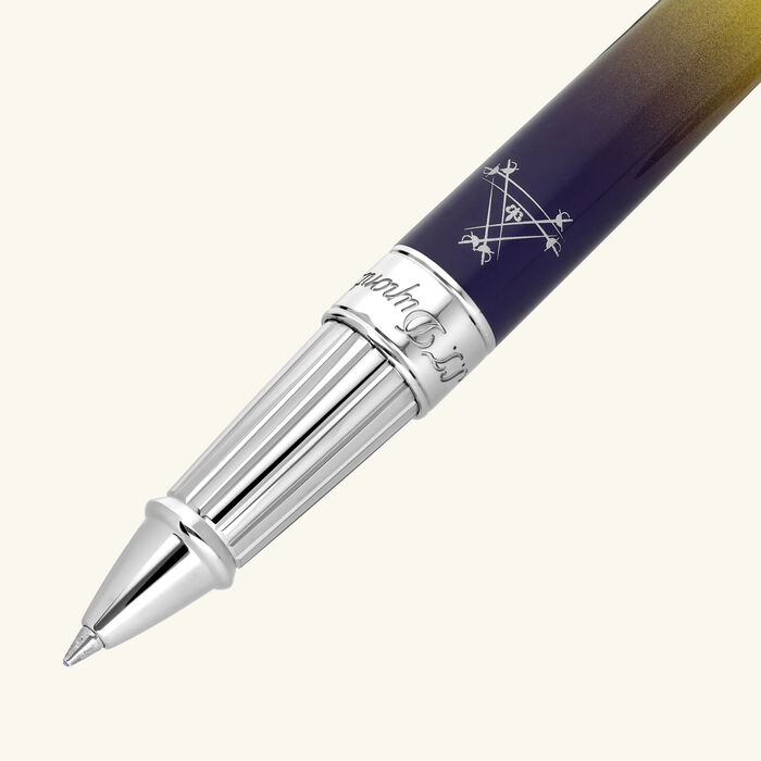 st dupont line d montecristo la nuit rollerball pen