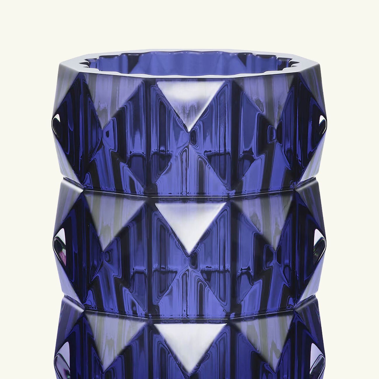 baccarat louxor vase round small blue