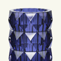 baccarat louxor vase round small blue