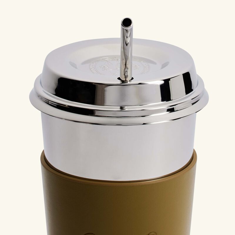 كريستوفل فنجان القهوة أوبجيه ميروار من الستانلس ستيل باللون الأخضر الإمبراطوري