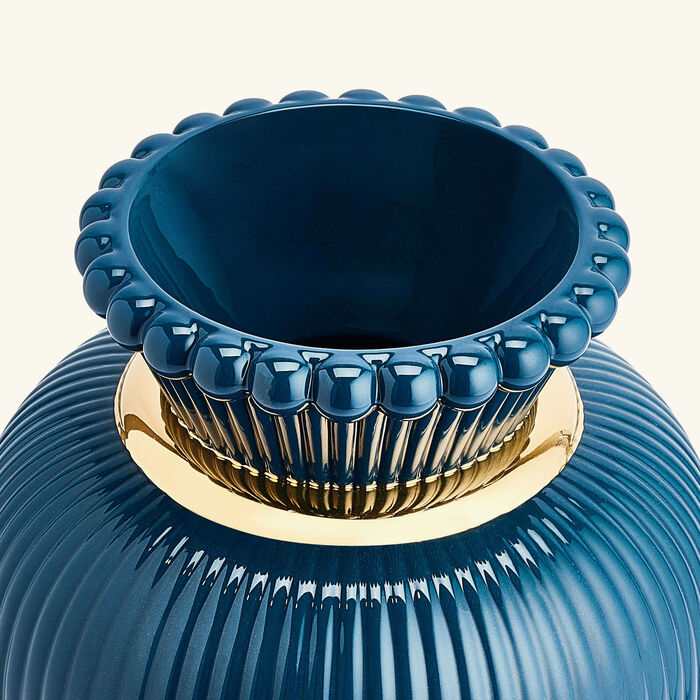lladro lover s eyes vase medium blue