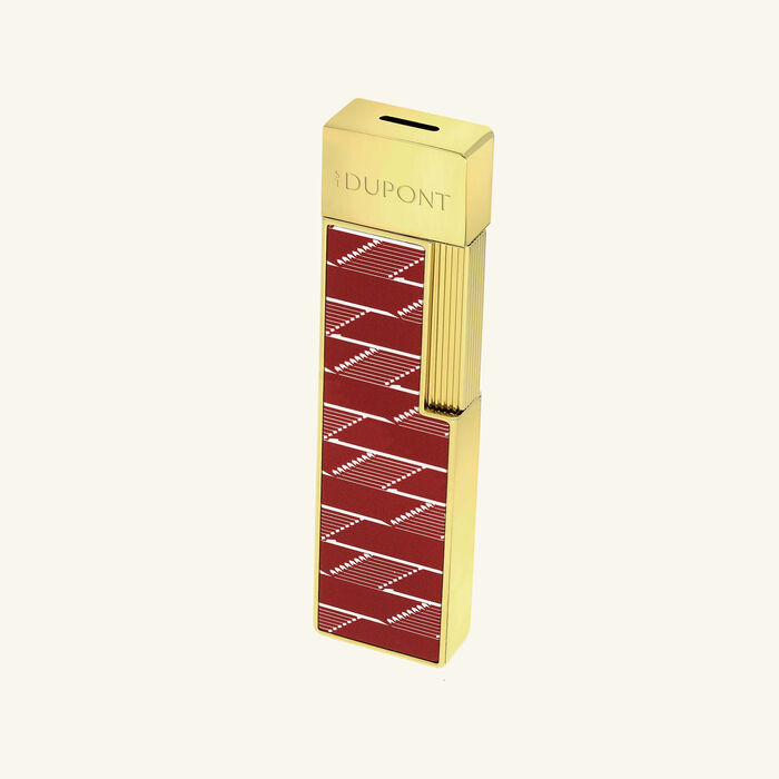 st dupont monogram 1872 lighter burgundy