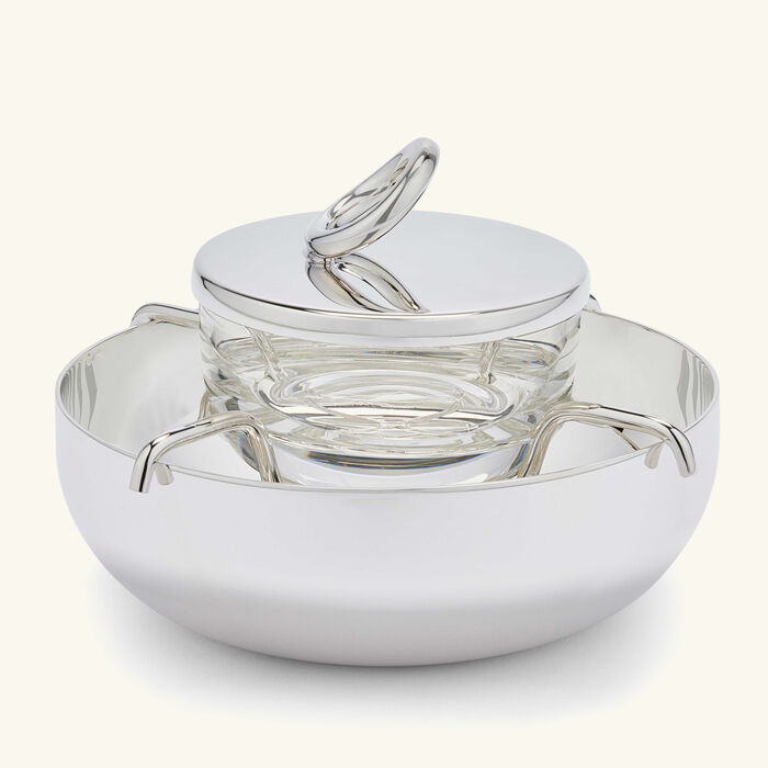 christofle vertigo caviar set silver plated