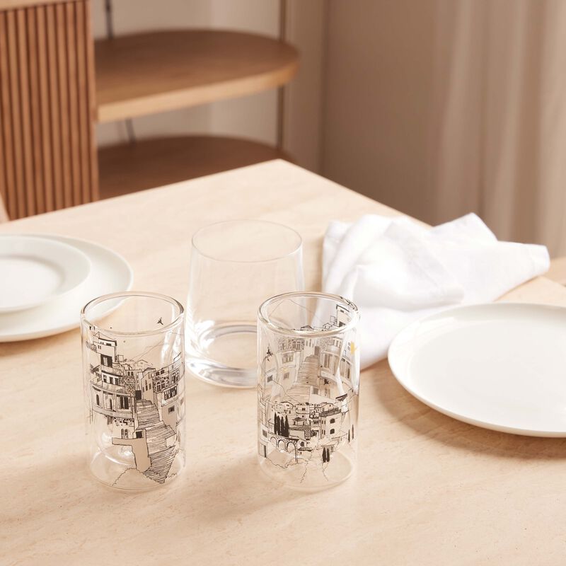 طقم نسيم المؤلف من 6 كؤوس للمشروبات الباردة صلصال طقم نسيم المؤلف من 6 كؤوس للمشروبات الباردة