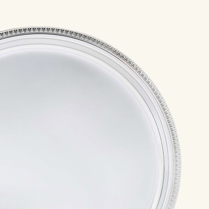 christofle malmaison serving tray round medium silver plated
