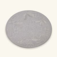 christofle bouquet givr  coaster silver plated set of 2