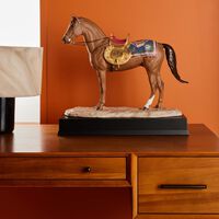 lladro karabakh horse sculpture large brown