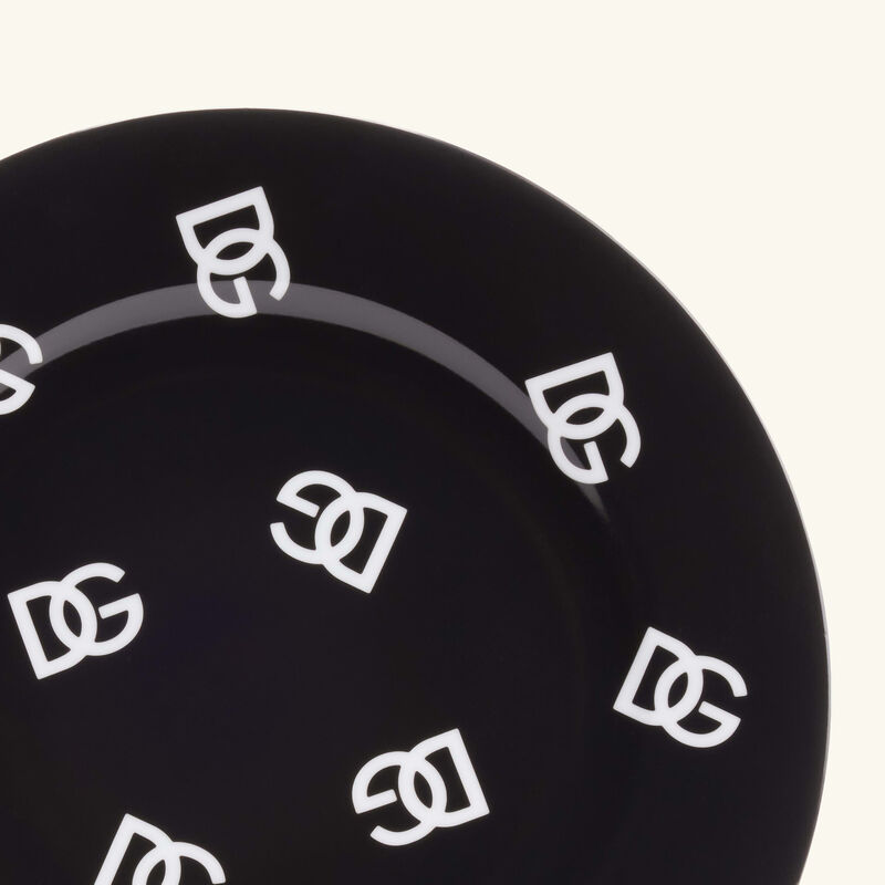 DG Logo Dinner Plate Round 26cm Set Of 2 dolce gabbana casa dg logo dinner plate round 26cm set of 2