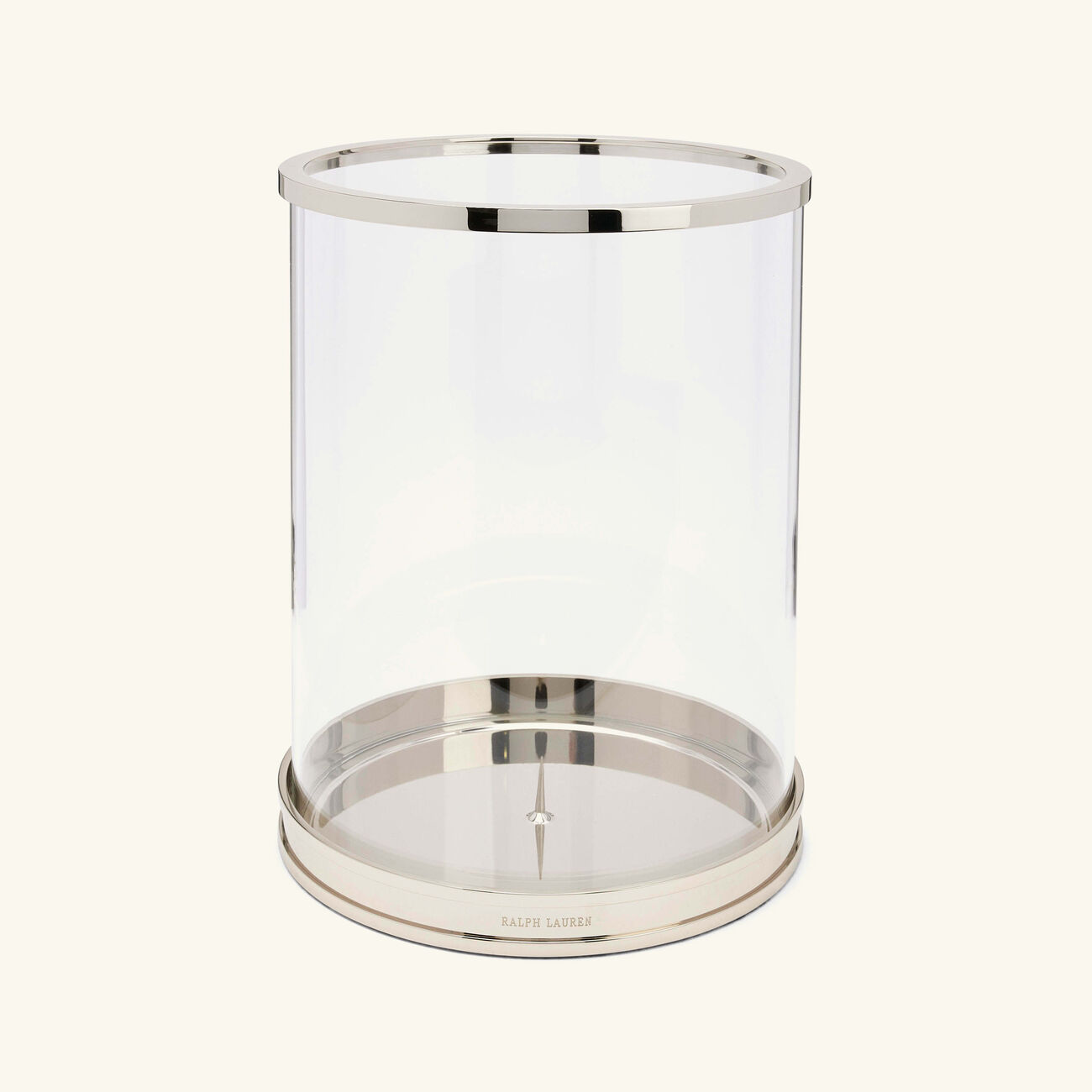 ralph lauren home modern hurricane candle holder silver