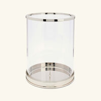 ralph lauren home modern hurricane candle holder silver