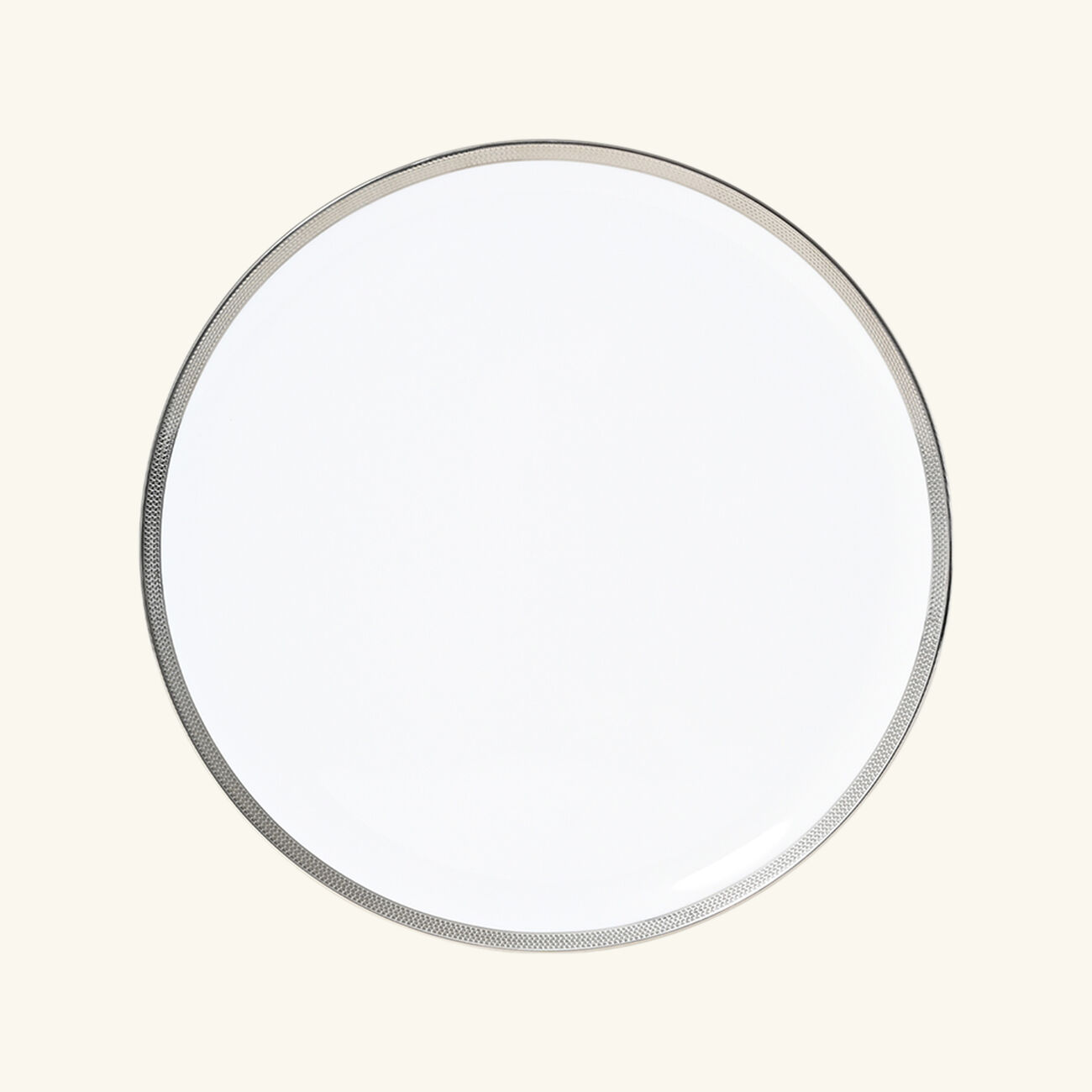 Maille Platine Serving Platter Round White 32cm bernardaud maille platine serving platter round white 32cm