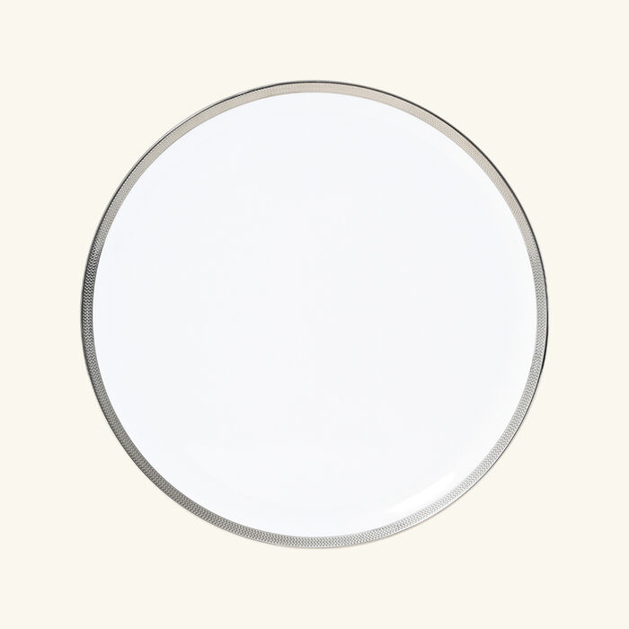 Maille Platine Serving Platter Round White 32cm bernardaud maille platine serving platter round white 32cm