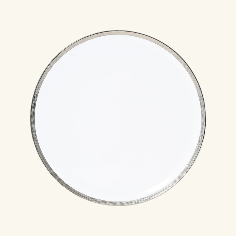 Maille Platine Serving Platter Round White 32cm bernardaud maille platine serving platter round white 32cm