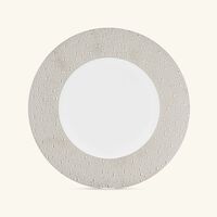 bernardaud ecume serving plate round silver 31cm