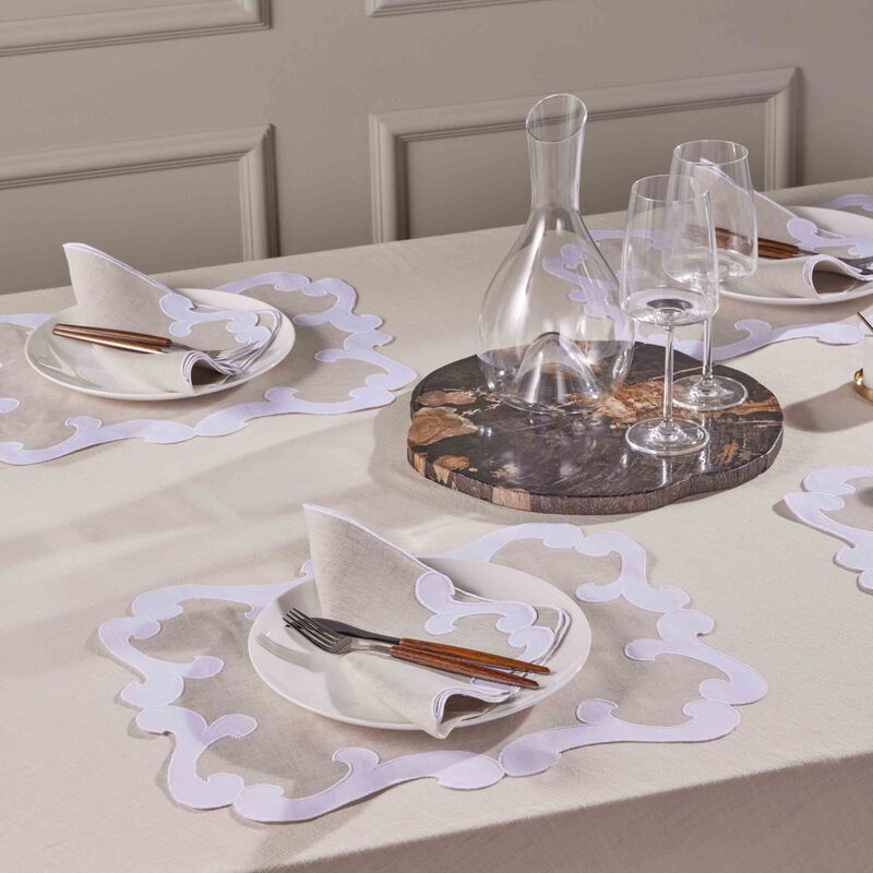 atelier houriatazi chambord placemat   napkin white set of 4