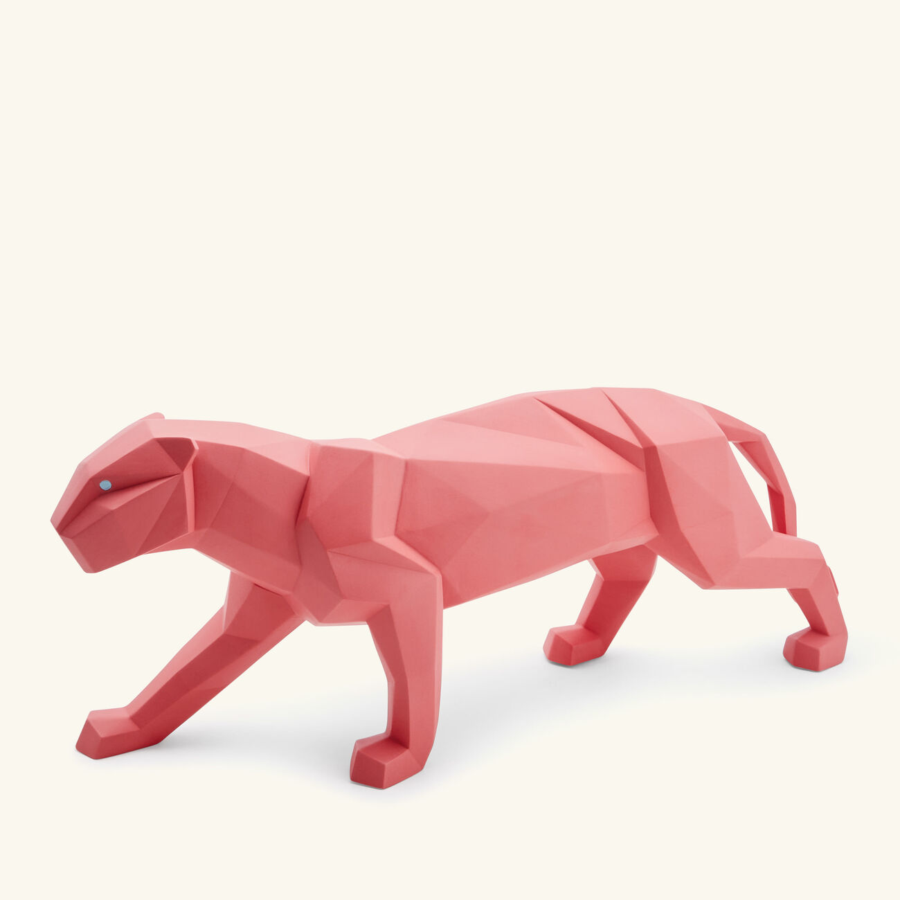 lladro panther sculpture small pink