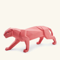 lladro panther sculpture small pink