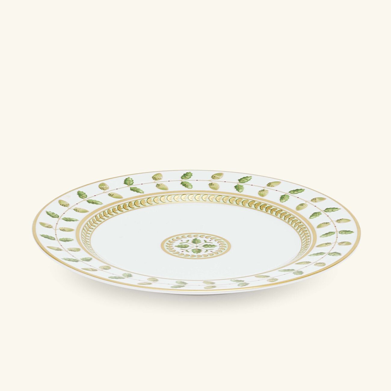 bernardaud constance bread butter plate round green 16cm