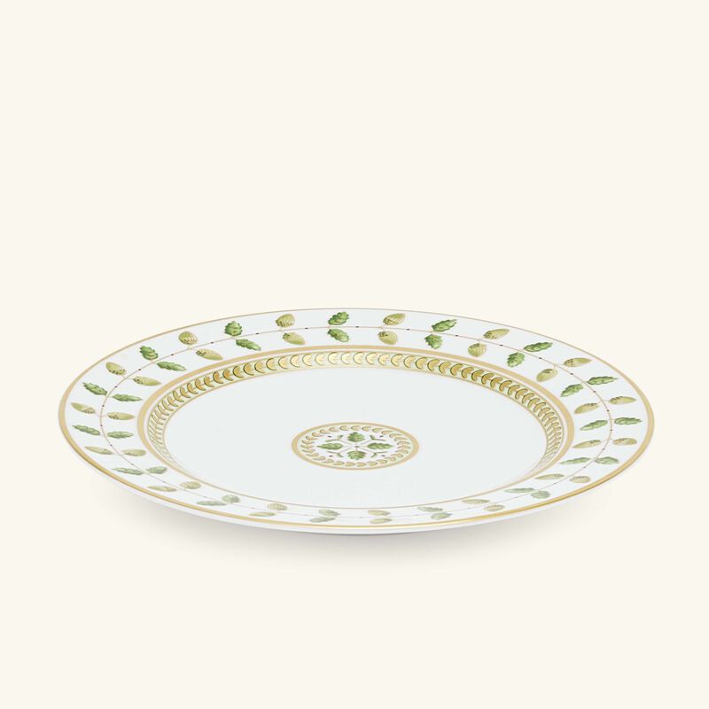 bernardaud constance bread butter plate round green 16cm