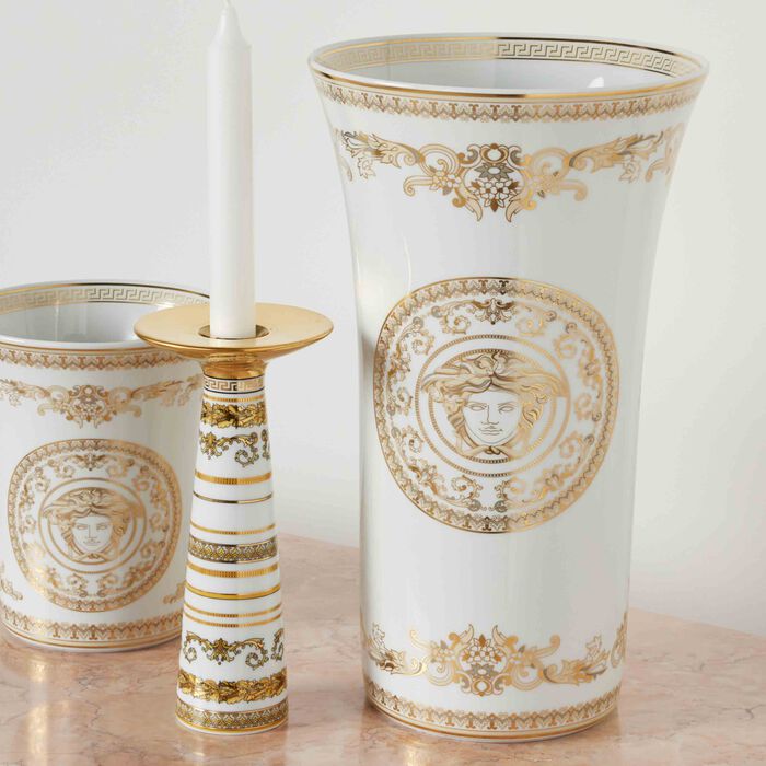 versace medusa gala vase medium white