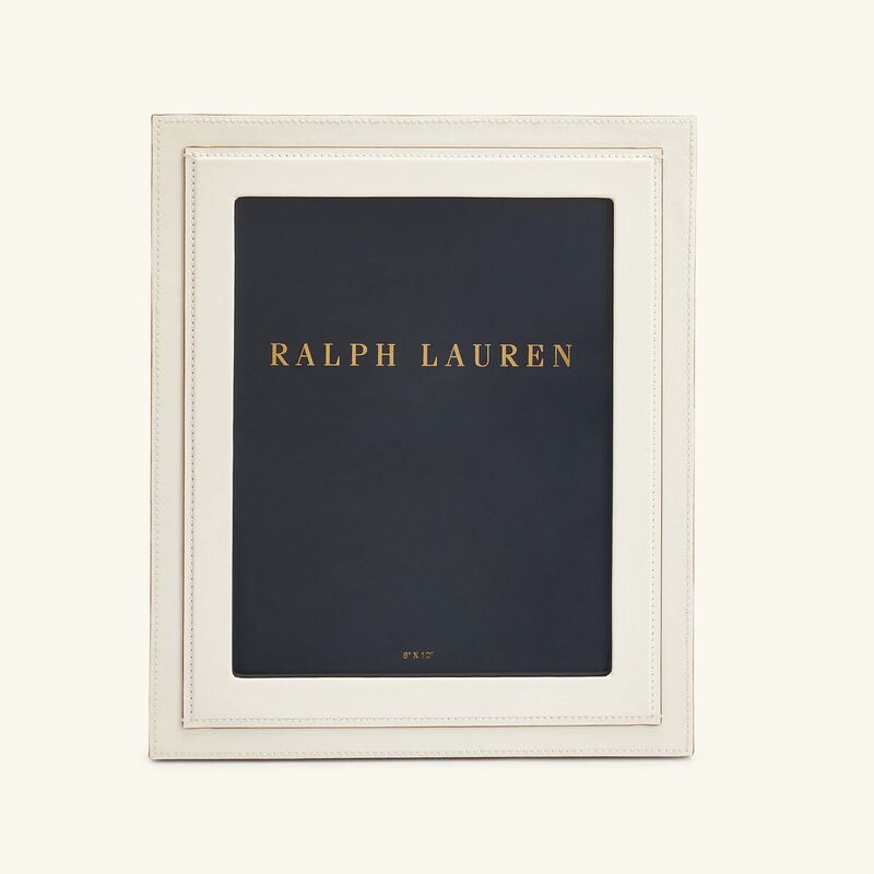Brennan Leather Frame White 20x25 cm ralph lauren home brennan leather frame white 20x25 cm