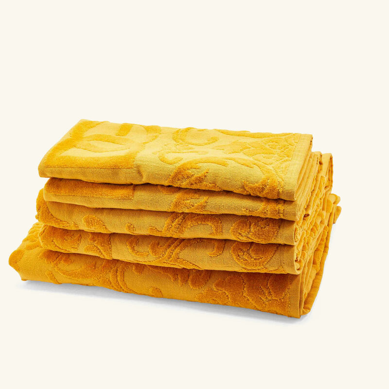 dolce gabbana casa cotton towels orange set of 5