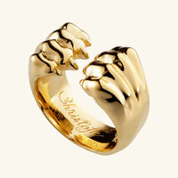 Patte de Lion Open Ring Sterling Silver Size 57 christofle patte de lion open ring sterling silver size 57