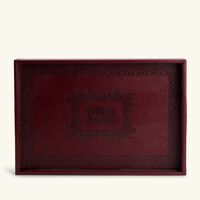 dimlaj shafa serving tray rectangular red 40x27cm