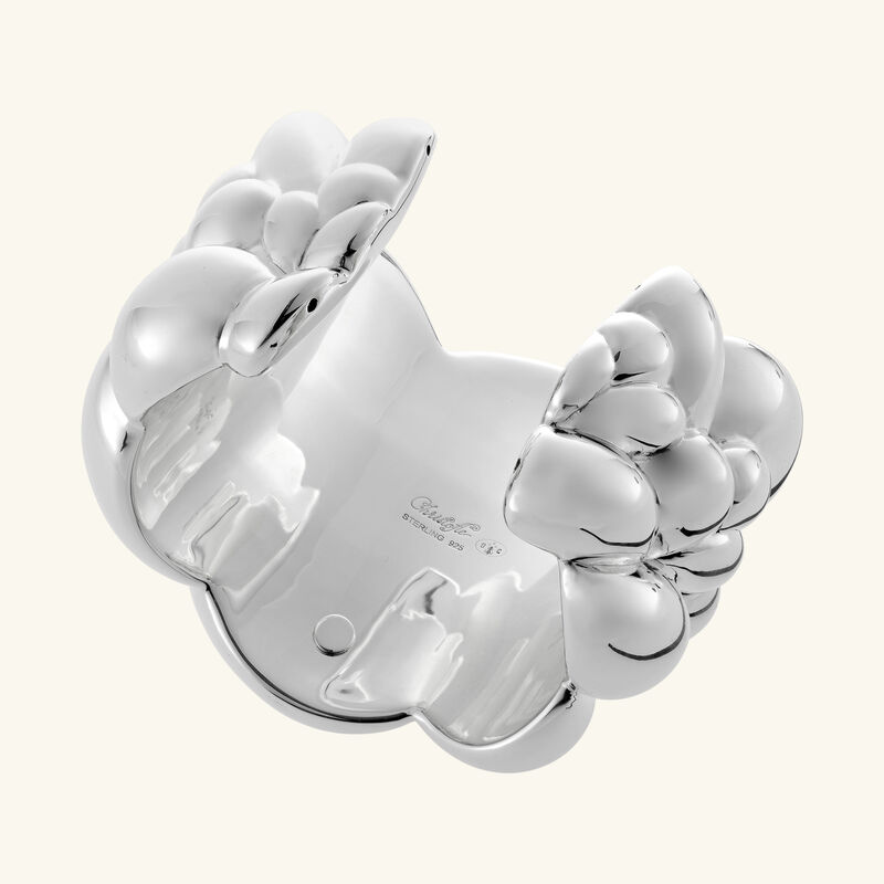 christofle babylone cuff bracelet sterling silver size 2