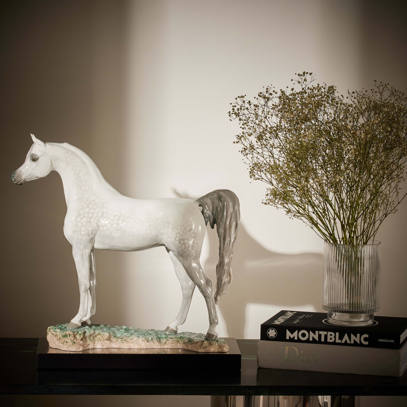 lladro arabian pure breed sculpture large white limited edition